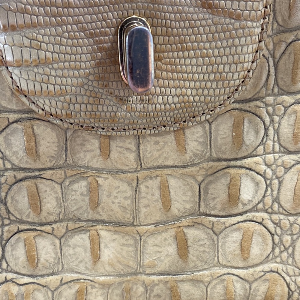 Brahmin Naomi Sand Melbourne Crossbody Satchel Bag! - Picture 12 of 16